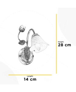 APPLIQUE 1 LUCE ONLI "WILMA" BIANCO E14